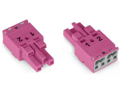 Pistoliitin Winsta Midi Wago 770-282 2-Nap Naaras Pinkki