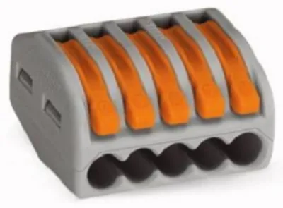 Rasialiitin Wago 222-415 5-Nap Vipu 40Kpl