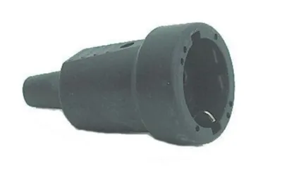 Jatkopistorasia Kumia Ahlsell 1-Os Maad 16A 230V Musta Rvt