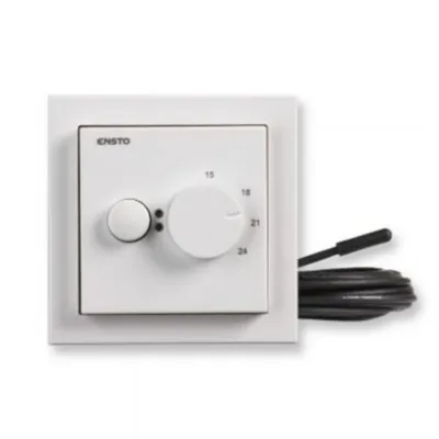 Yhdistelmätermostaatti Ensto Eco16Bt-Impres 16A Ip30 U Valk
