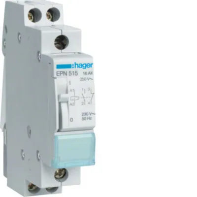 Sysäysrele Hager Epn515 1A+1S 230V/110Vdc