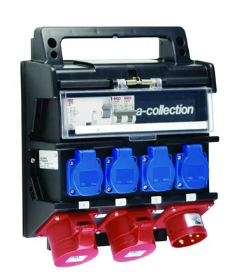 Pistorasiakeskus A-Collection 32A Vv-Suoja 4Xschuko 16A 32A