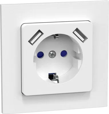 Pistorasia 1-Os + 2Xusb 2.1A Connect2Home Uppo Valk 16A