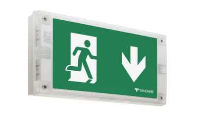 Opastevalaisin Solid Exit Y3053Wm140 230Vac 30M O/V/A