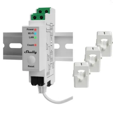 Energiamittari Din Shelly Shelly Pro 3Em Ct63