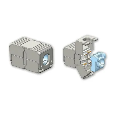 Liitin-Cat6A Eurolan Jatkoliitin Hahlo/Hahlo Stp
