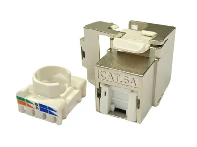Liitin-Cat6A La-Cat Rj45 Keystone Liitin Cat6A Stp