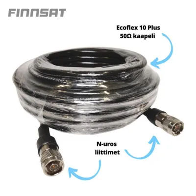 Liitosjohto Finnsat N-U/N-U 10M Ecoflex10Plus