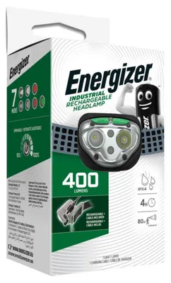 Otsa-/kypärävalaisin LED Energizer Rechargeable