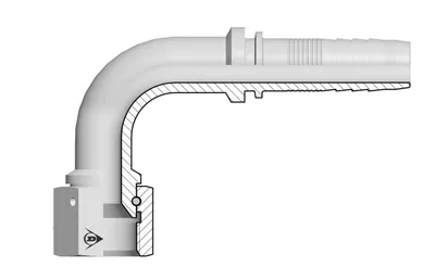 Liitin Jic-90-12-12 Pt + Dh A13054-12-12